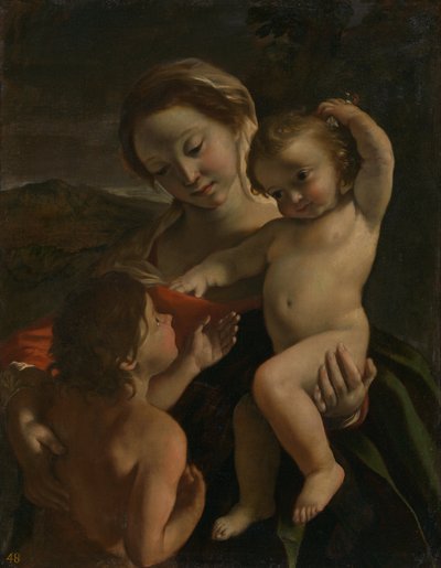 Madonna and Child with the Infant Saint John the Baptist by Giovanni Lanfranco